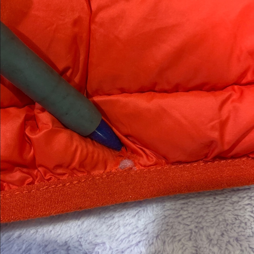Red Zip Up Puffer Vest - Picture 7 of 8